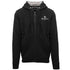 Aquascutum London Embossed Signature Logo Black Zip Up Hoodie